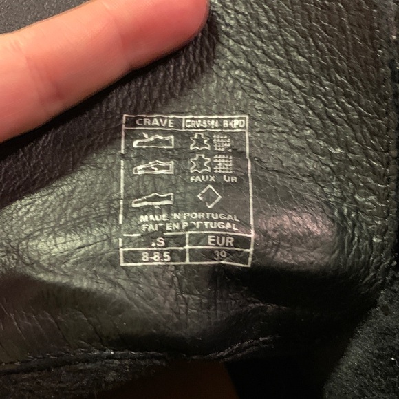 Taos Crave Black Leather Ankle Boots with Plaid Detail - Picture 7 of 7